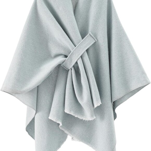 Women's Fall Winter Blanket Shawl Wraps Poncho Cape Open Front Cardigan Shawls